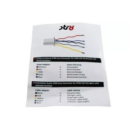5-pin electrical wiring harness for STR8 BLACK-LINE LED headlight with arrows x Aerox YAMAHA