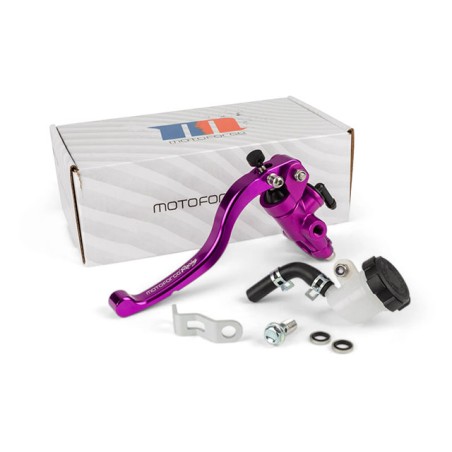 Brake master cylinder right MOTOFORCE purple 17.5mm