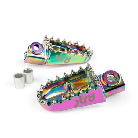 Kit pedane poggiapiedi STR8 CNC x Rieju Neonchrome