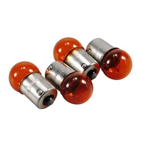 Kit 4 lampadine STR8 12V 10W BA15S arancione