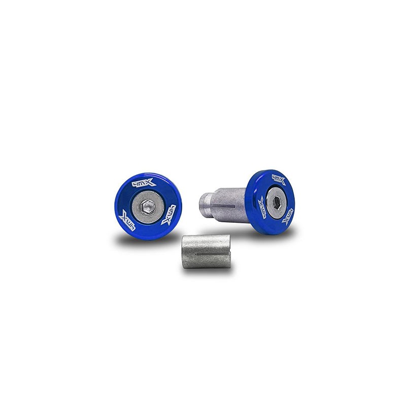 Coppia tappi per manubrio 4MX blu