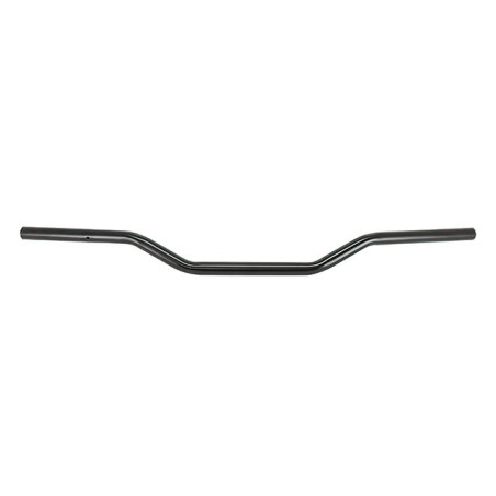 Manubrio STR8 universale acciaio nero diametro 22mm