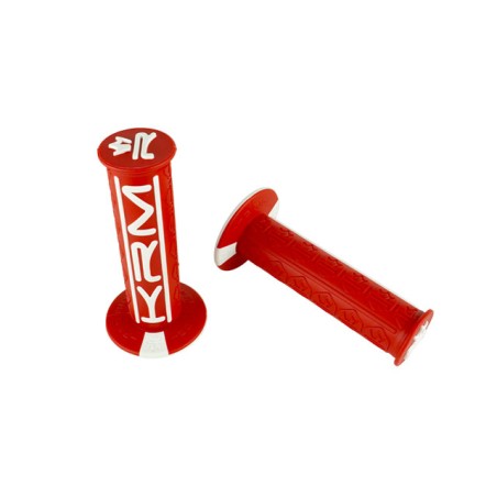 Coppia manopole KRM bianco rossa