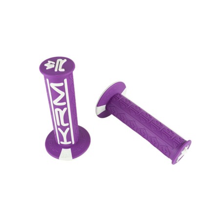 Coppia manopole KRM bianco viola