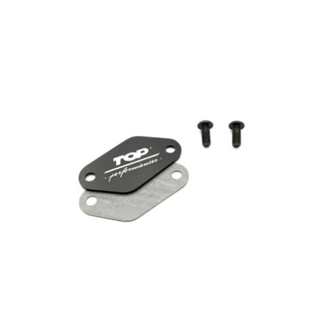 Piastrina TOP nera x copertura foro miscelatore Minarelli AM6 e Derbi