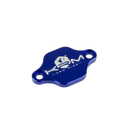Piastrina KRM blu scuro x copertura foro miscelatore Minarelli AM6 e Derbi