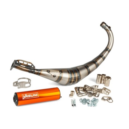 Exhaust YASUNI R2 orange 50/70cc x MINARELLI AM6 - DERBI