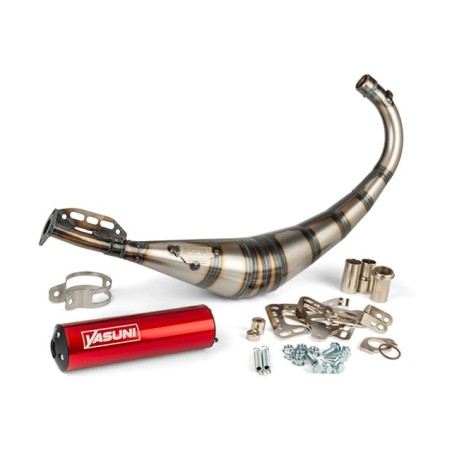 Exhaust YASUNI R2 red 50/70cc x MINARELLI AM6 - DERBI