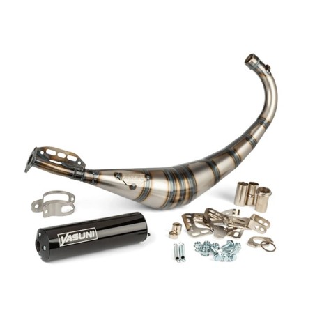 YASUNI R2 black exhaust 50/70cc x MINARELLI AM6 - DERBI
