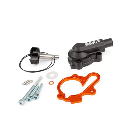 Kit pompa acqua maggiorata STAGE6 arancione con coperchio x Minarelli Am6