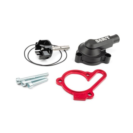 Kit pompa acqua maggiorata STAGE6 rossa con coperchio x Derbi 3-4