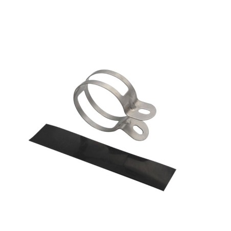 Fascetta in ferro silenziatore KRM d. 60 mm con protezione