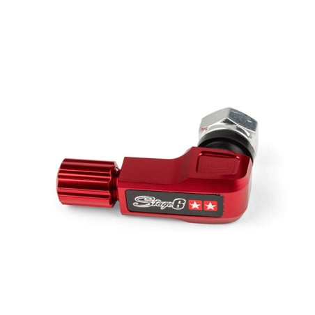 Valvola ruota CNC 90° STAGE6 rosso