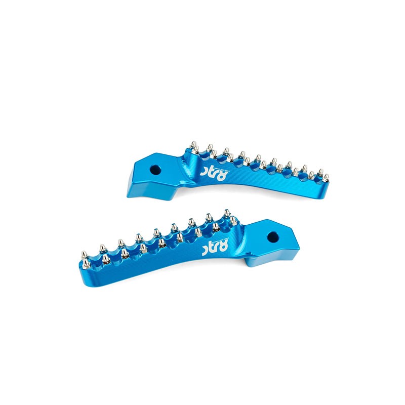 Kit pedane poggiapiedi Passeggiero STR8 CNC blu x Sherco 50