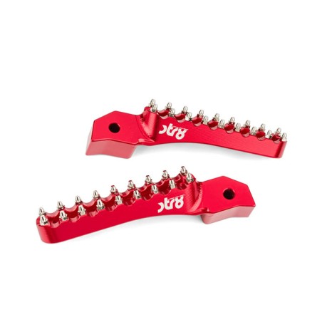 Kit pedane poggiapiedi Passeggiero STR8 CNC rosso x Sherco 50
