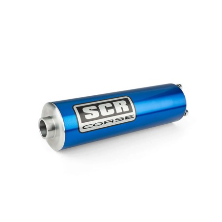 Silenziatore SCR blu versione corta x marmitte 70-90cc