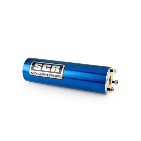 Silenziatore SCR blu versione corta x marmitte 70-90cc