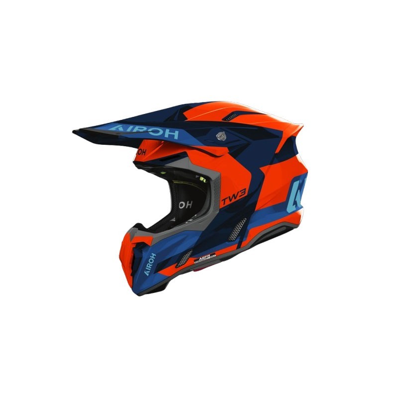 Helmet AIROH 2026 Twist 3 Fancy orange blue gloss