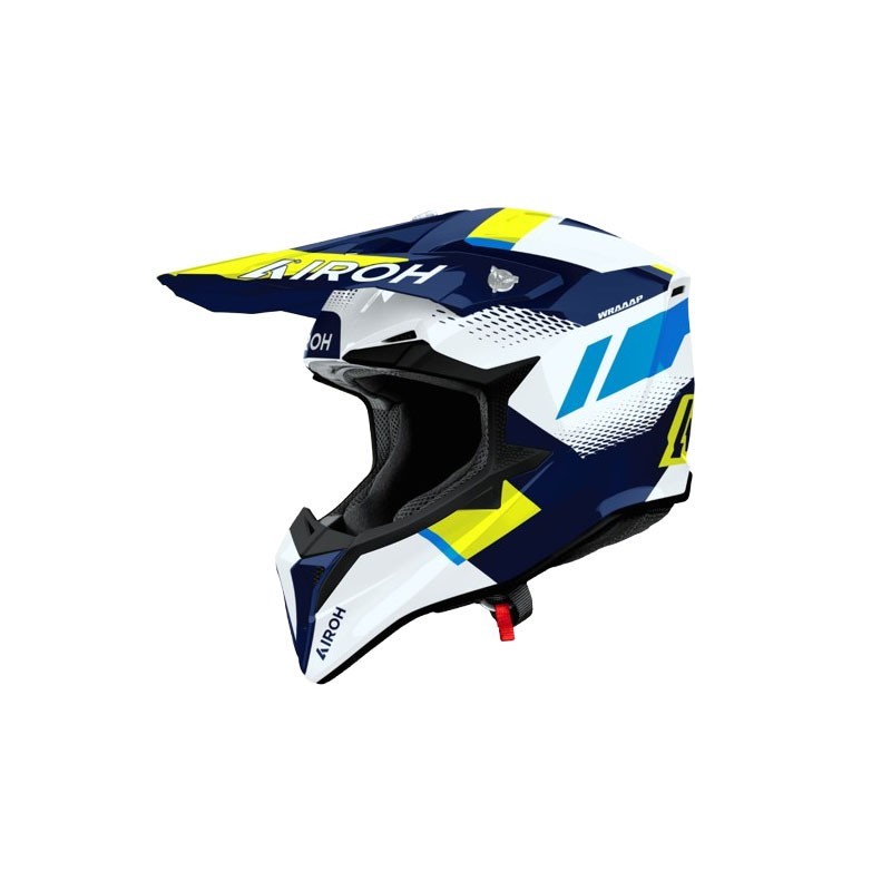 AIROH Wraap 2025 Vision Helmet Yellow/Blue Gloss