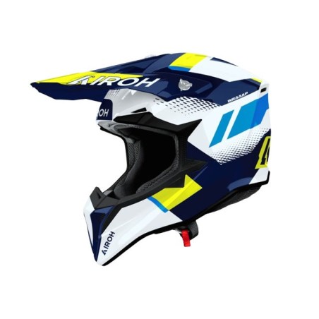 AIROH Wraap 2025 Vision Helmet Yellow/Blue Gloss