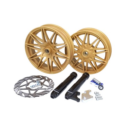 Coppia cerchi Fast Arrow Pro marrone x PIAGGIO ZIP