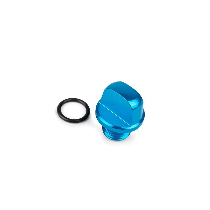 New-Style x STR8 MINARELLI scooter blue gear oil cap