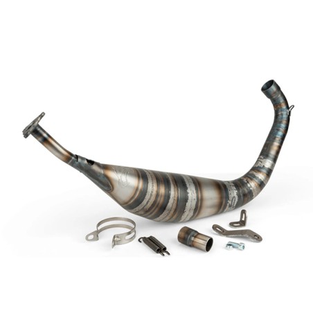 Marmitta VOCA Carbon Racing 70/80cc x Minarelli Am6 ( collettore 28mm )