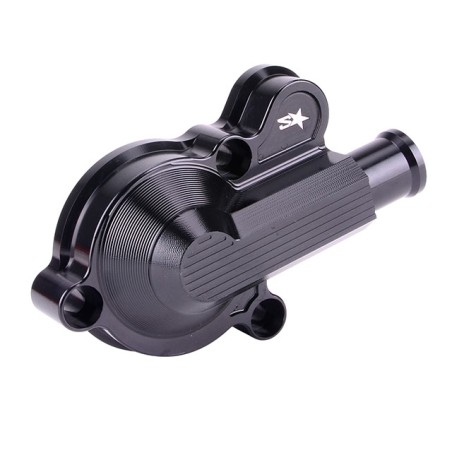 2WIN Coperchio pompa acqua nero x Minarelli derbi euro 3/4