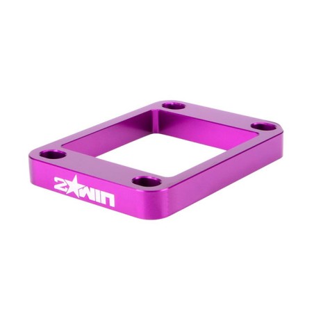 Distanziale valvola lamellare 2WIN da 10mm AM6/Derbi viola