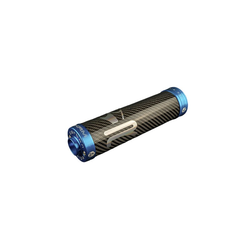 Silenziatore KRM carbonio- blu x marmitte 70-90cc