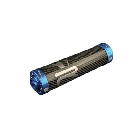 Silenziatore KRM carbonio- blu x marmitte 70-90cc