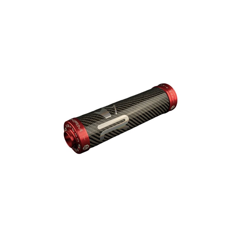 Silenziatore KRM carbonio- rosso x marmitte 70-90cc