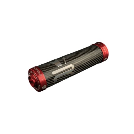 Silenziatore KRM carbonio- rosso x marmitte 70-90cc