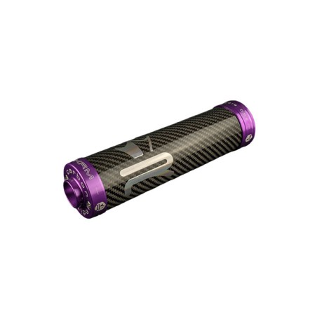 Silenziatore KRM carbonio- viola x marmitte 70-90cc