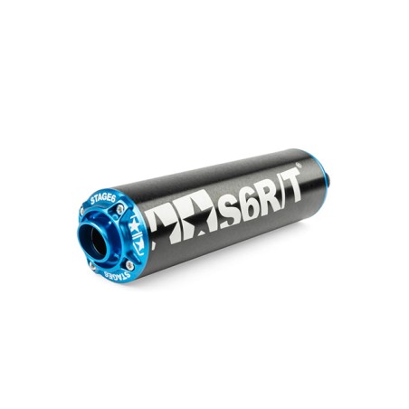 Silenziatore STAGE6 RT 50-70-86cc nero/blu