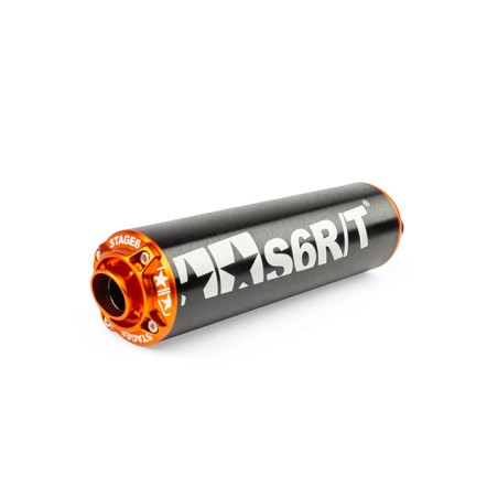 Silenziatore STAGE6 RT 50-70-86cc nero/arancione