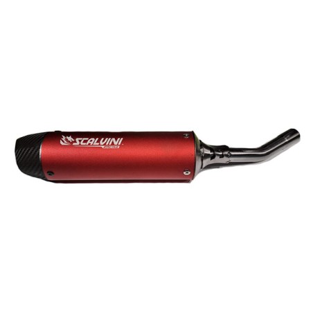 Silenziatore SCALVINI x HM 86 2010/2015 - Vent 50 2016/2021 carbon look rosso