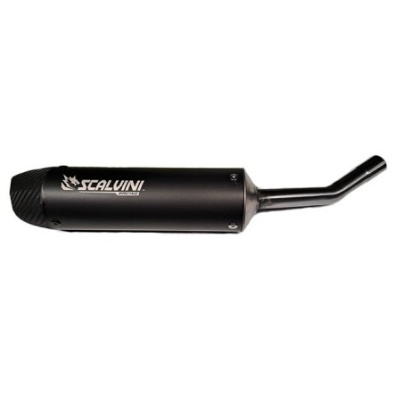 Silenziatore SCALVINI x FANTIC 86 2010-2025 nero con fondello carbon look