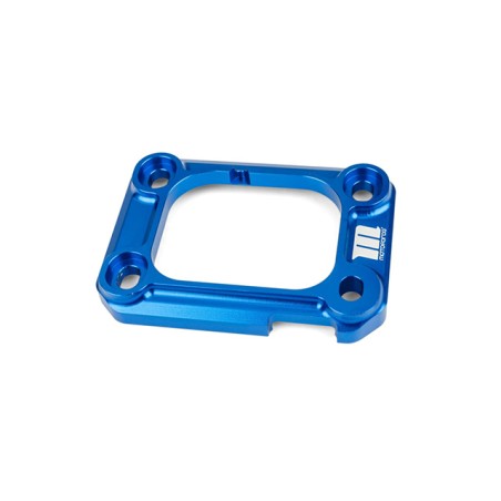 Piastra di rinforzo MOTOFORCE blu x collettore AM6 - Derbi