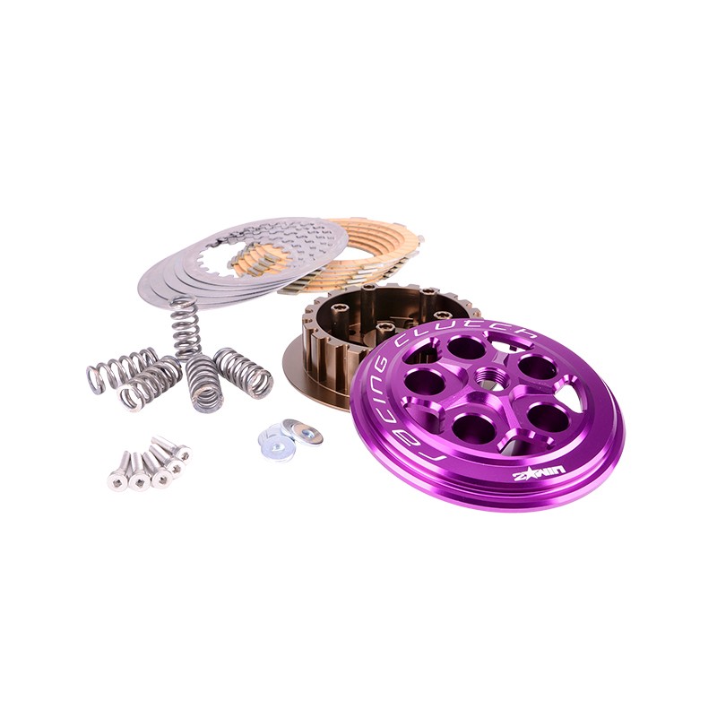 Kit frizione 2WIN viola x Minarelli AM6 con 6 dischi e 5 molle