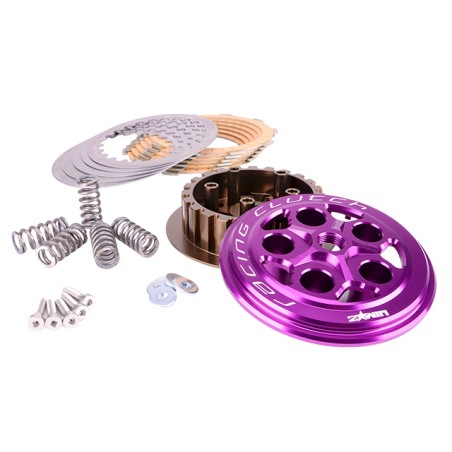 Kit frizione 2WIN viola x Minarelli AM6 con 6 dischi e 5 molle