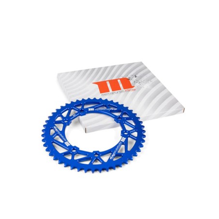 Corona MOTOFORCE 48 denti passo 420 x HM e Rieju in alluminio blu