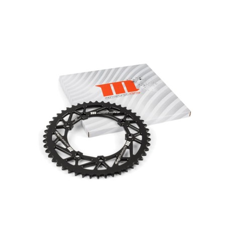 Corona MOTOFORCE 48 denti passo 420 x HM e Rieju in alluminio nera