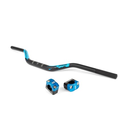 Manubrio STAGE6 Fatbar Ø 28,6mm blu + rialzi