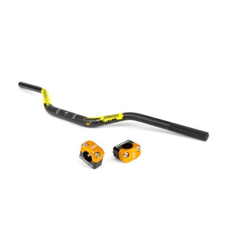 Manubrio STAGE6 Fatbar Ø 28,6mm giallo + rialzi