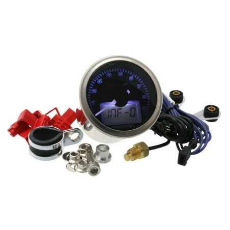 Contagiri KOSO ECLIPSE Style (9.000 rpm) Ø 55 mm con vetro oscurato